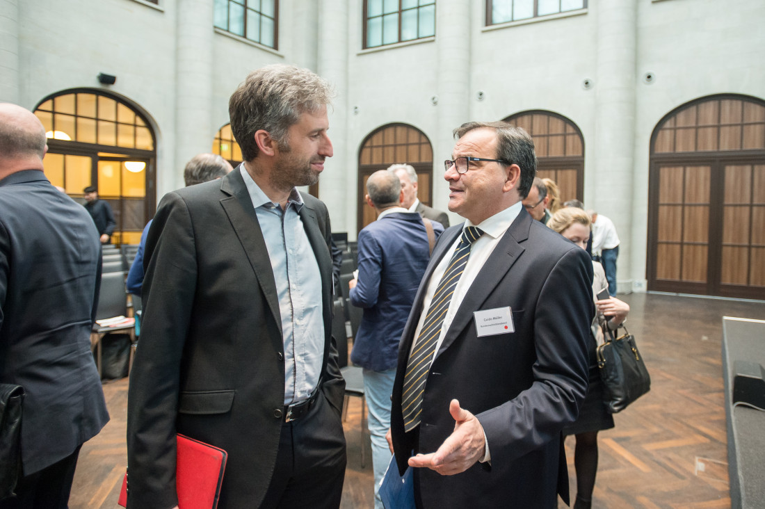 Tübingens OB Boris Palmer und BND-Vize Klaus Müller