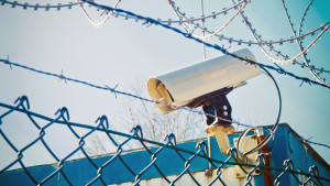 Eine Überwachungskamera 