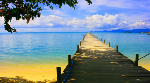 Pier am Meer