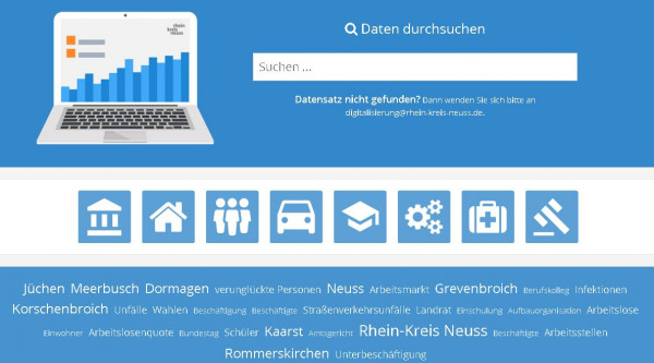 Open Data Rhein-Kreis Neuss; Verwaltung; Digitalisierung; Portal
