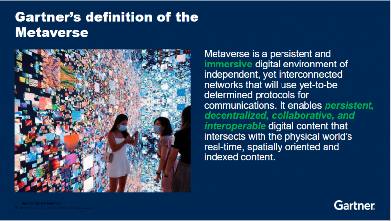 Gartner Metaverse Definition