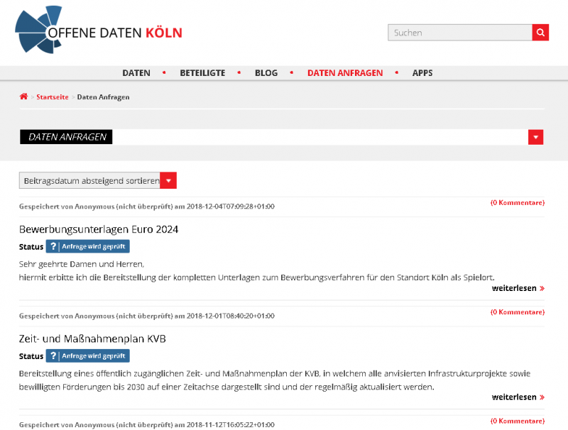 Open Data Portal Köln
