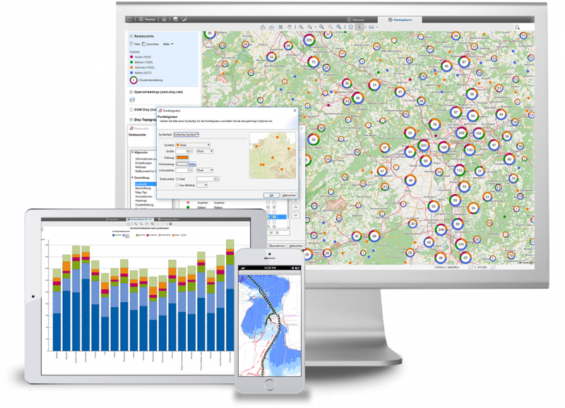 Disy; Cadenza bietet Data Analytics, Reporting und GIS in einem und passende Zugänge für verschiedene Nutzergruppen 