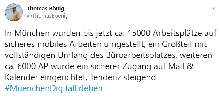 Tweet Thomas Bönig, CDO München