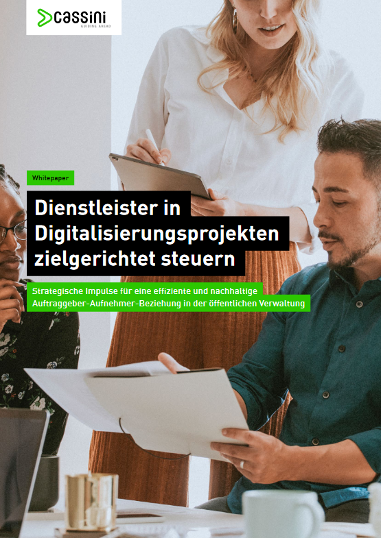 Cover Whitepaper Dienstleister in Digitalisierungsprojekten zielgerichtet steuern