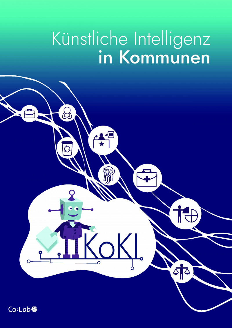 Cover der Publikation "Künstliche Intelligenz in Kommunen"