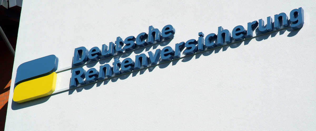 Logo und Schriftzug der Deutschen Rentenversicherung